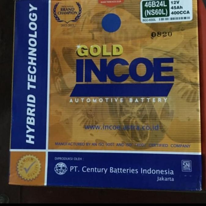 BEBAS ONGKIR - Aki Livina/ Aki Ertiga/ Aki Xpander/ Incoe Gold NS60L