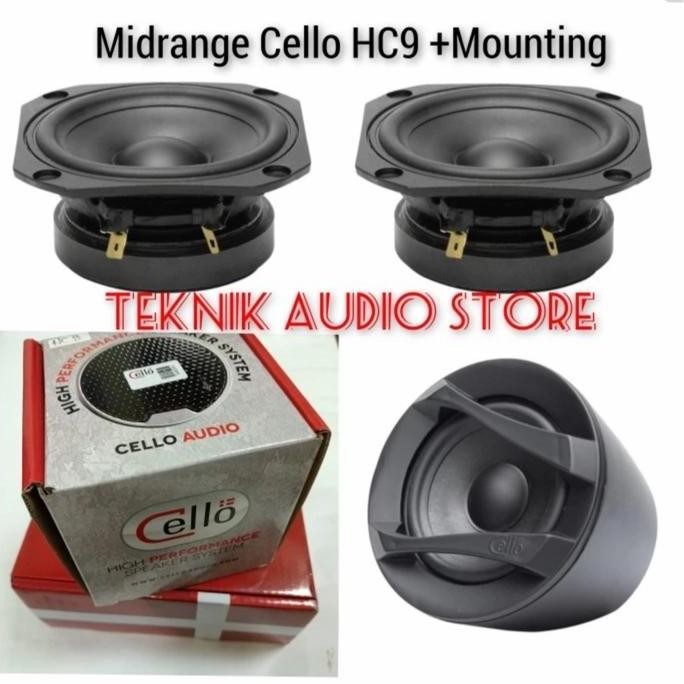 TERMURAH - Speaker Midrange Cello TC Series 3.5" plus Mounting