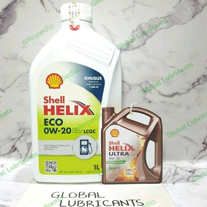 Shell Helix ECO 0W-20 1 Liter (Oli Mesin LCGC)
