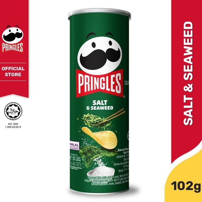

Grosir [Carton Deals] Pringles Salt & Seaweed 102Gr Keripik (12 Pcs)