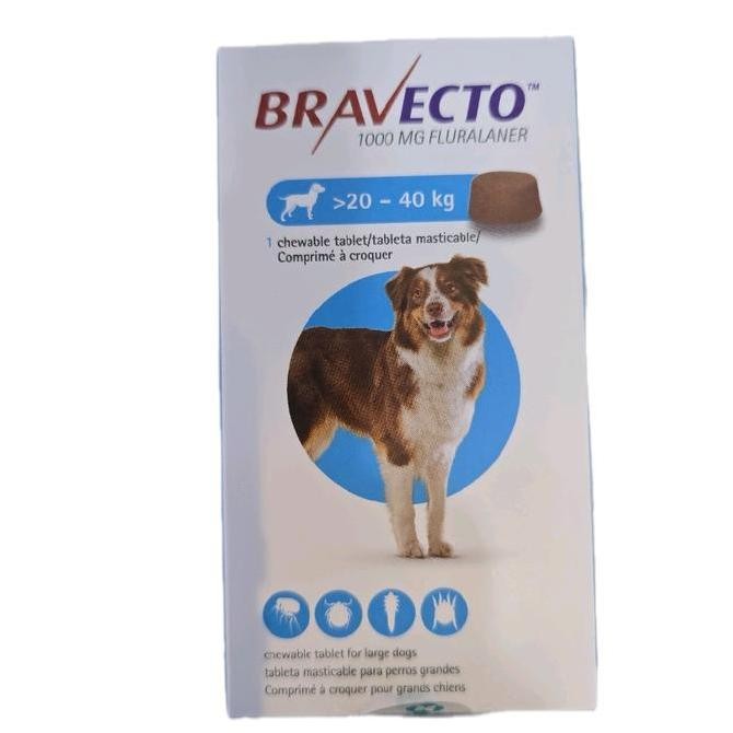 Bravecto Tab Large Dog 20-40Kg, 1000Mg