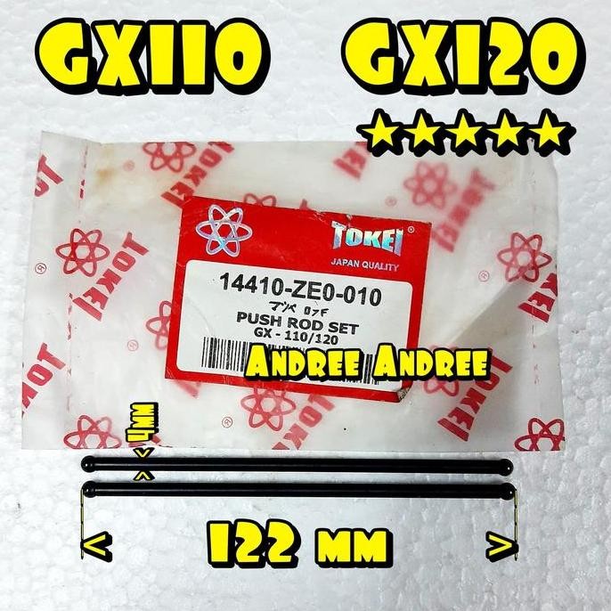 GX-120 Push Rod Rocker Arm Lidi Klep Honda GX110 GX120 GX 110 120