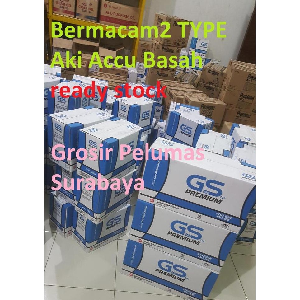 Aki Accu GS Premium N70Z 75D31R Elf MU-X L300 12V 75Ah 75 Ampere