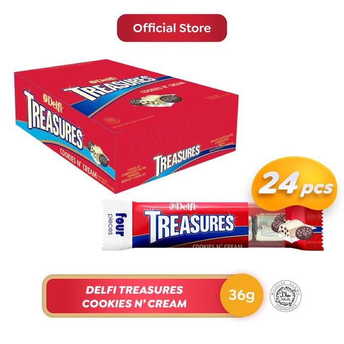 

Murah Delfi Treasures Cookies Cream 36 G ( 24 Pcs / Box )