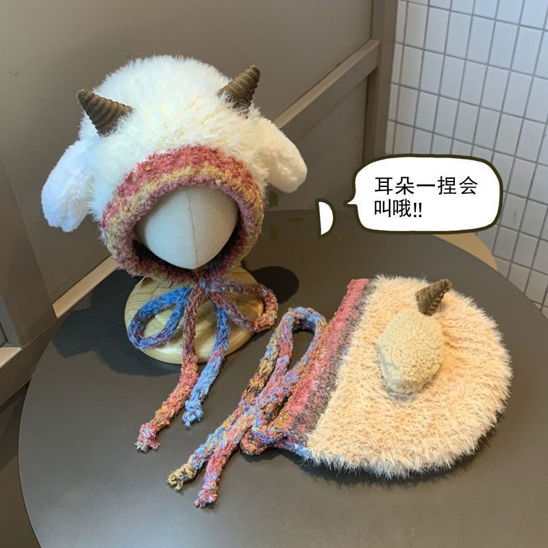 Topi Hangat Versi Korea Wanita yang Stylish Topi Earflap Lucu