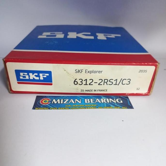 BEARING 6312 2RS C3 / 6312 RS C3 SKF