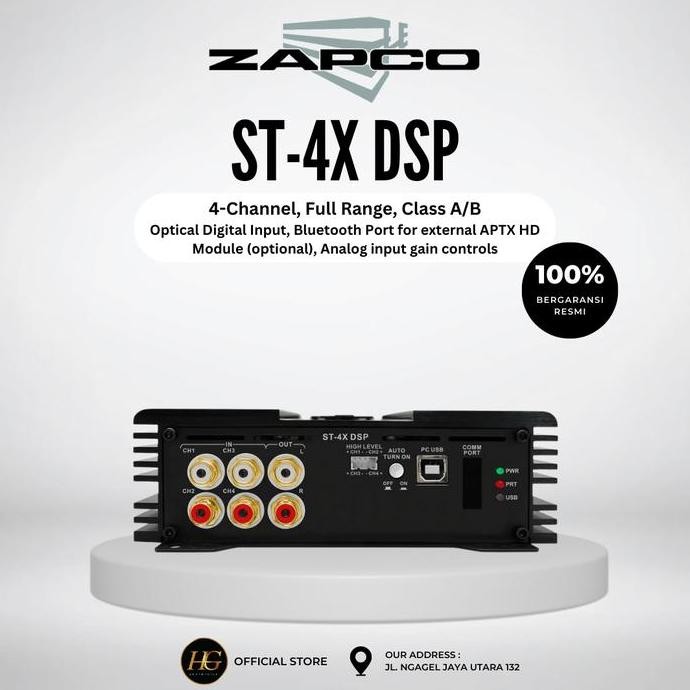 HARGA DISC - Zapco ST-4X DSP Amplifier DSP