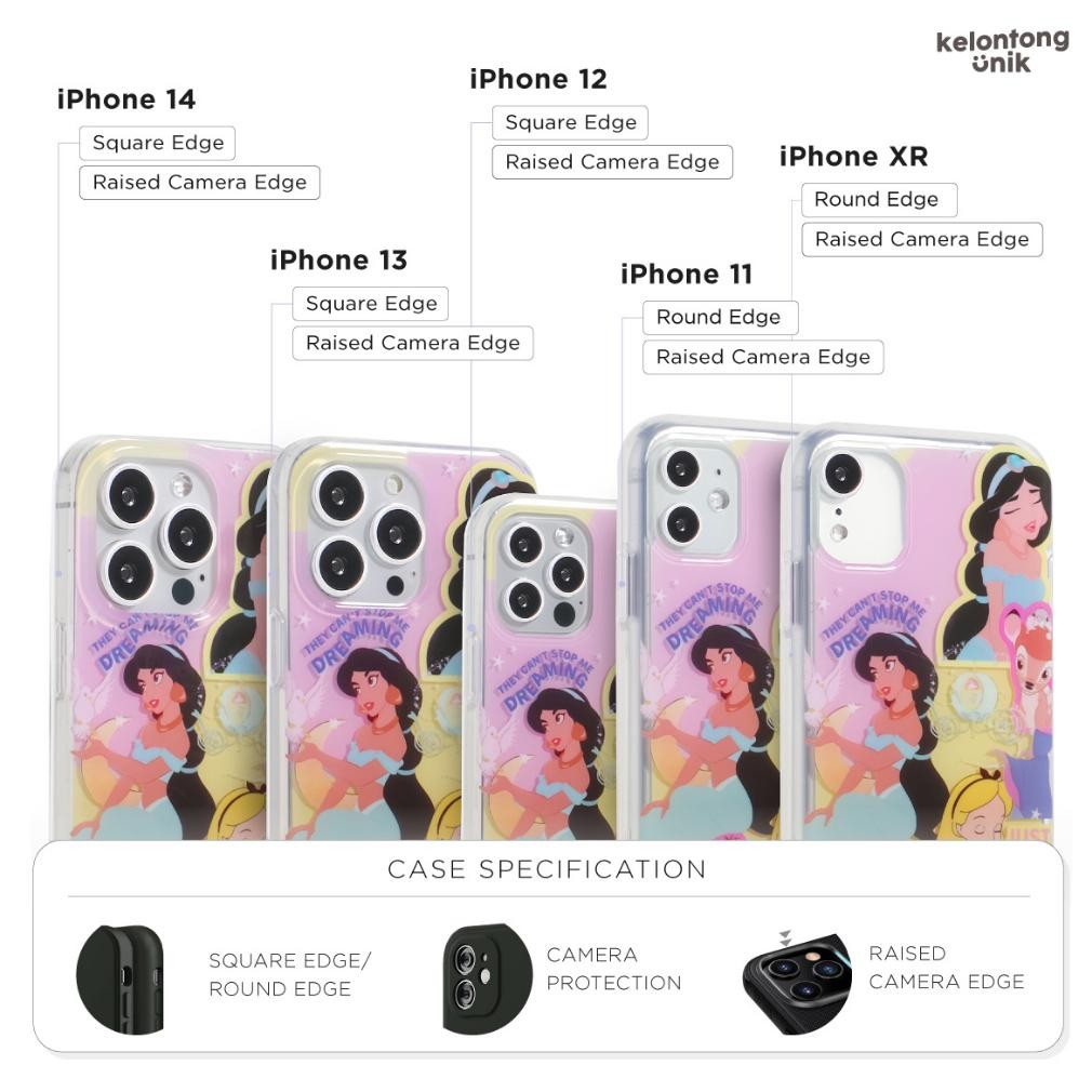 Fue-K5X20 Kelontong Unik | (Free Diy Sticker) Princess Acrylic Case With Diy Sticker - Hardcase/ Cas