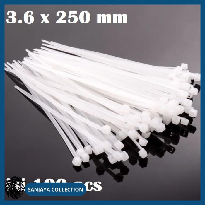 

CABLE TIES KABEL TIS CABLE TIE KLIP 3.6X250MM ISI 100PCS GRATIS ONGKIR