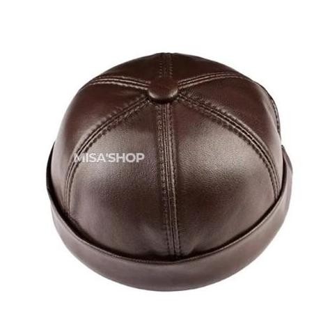 TERLARIS peci bundar kulit domba asli misa shop premium  Muslim Kopiah Pria  Nyaman Lembut Kain Song