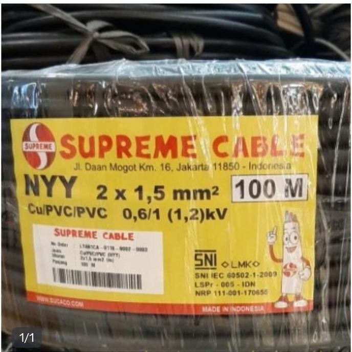 Bst Ready Kabel Nyy 2X1.5 Supreme 100 Meter/Kabel Nyy 2X1.5 Supreme 100 Meter Best Seller