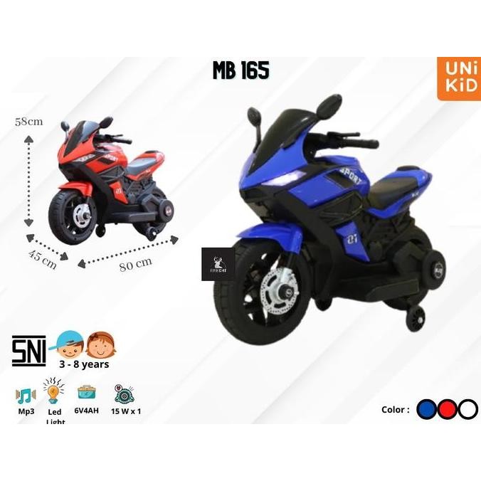 (Grab/Go Send) Mainan Motor Aki Anak Unikid Gp Mb 165