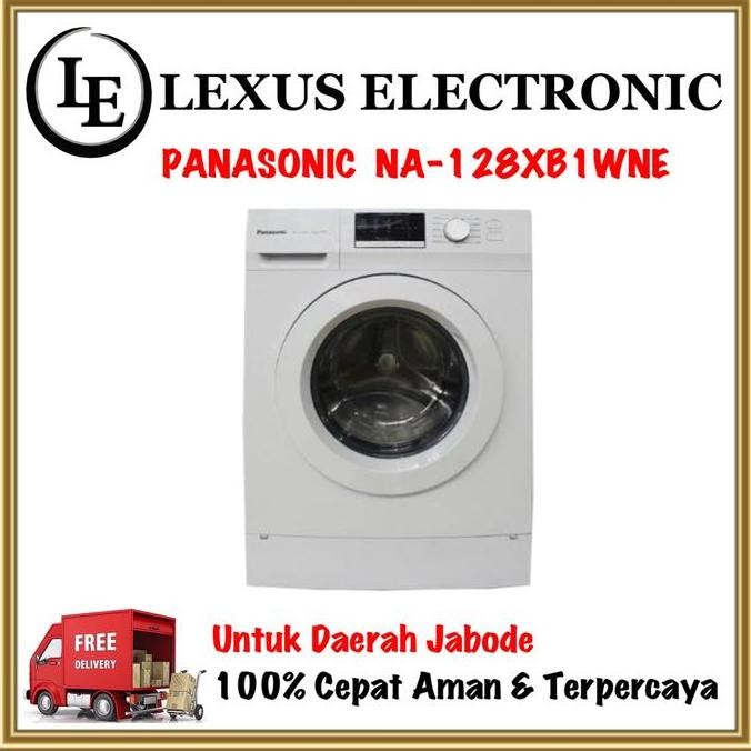 MESIN CUCI FRONT LOADING PANASONIC NA-128XB1WNE NA128XB1WNE NA128
