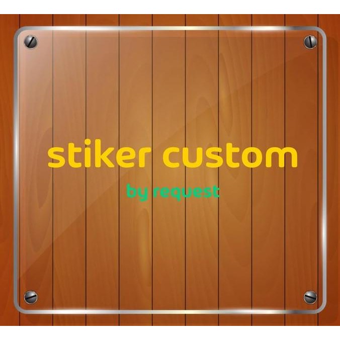 

Promo stiker custom - by request COD