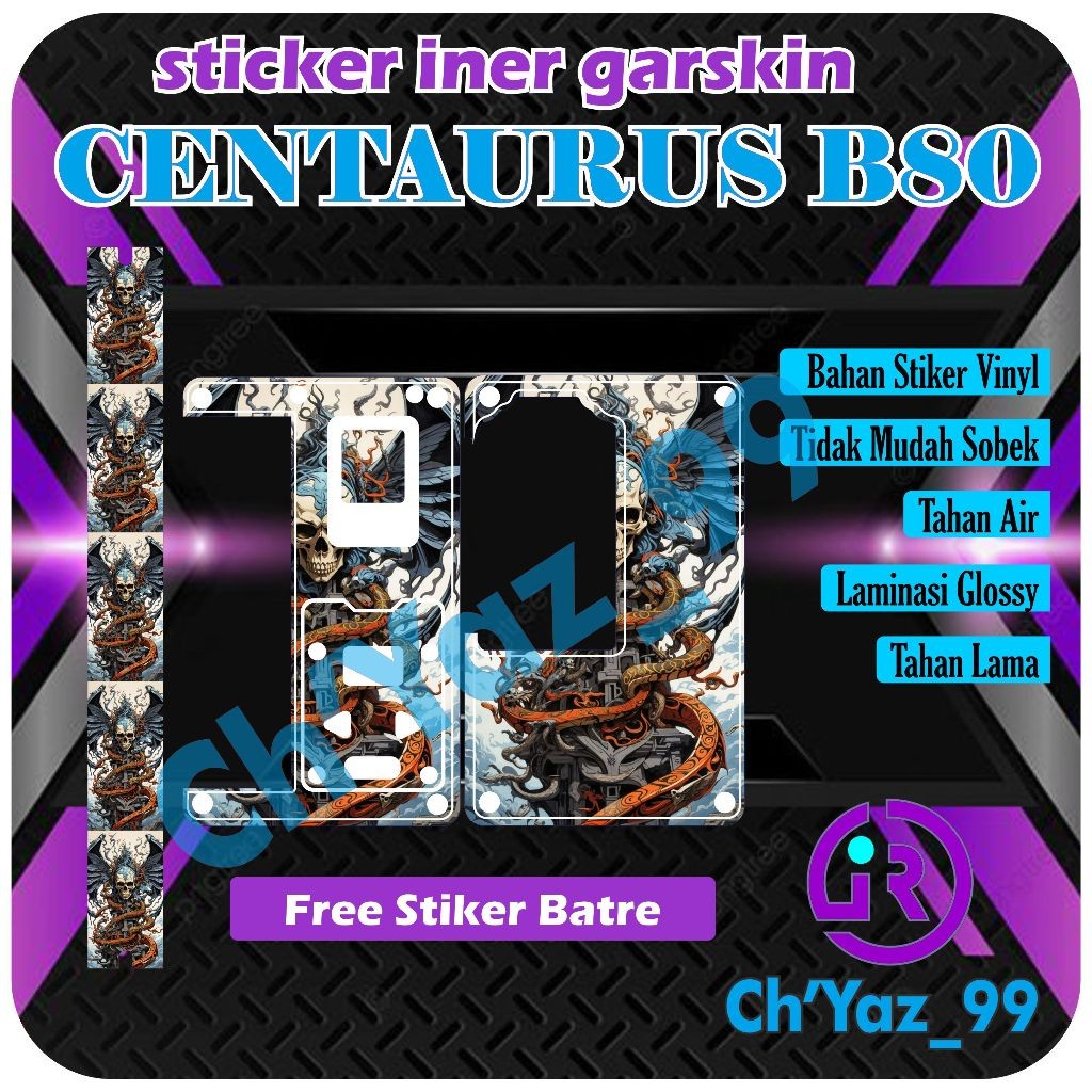 

Stiker Chyaz99 B80 Iner Glossy Laminasi 7 Garskin Label Custom Fullbody Presisi Bisa COD