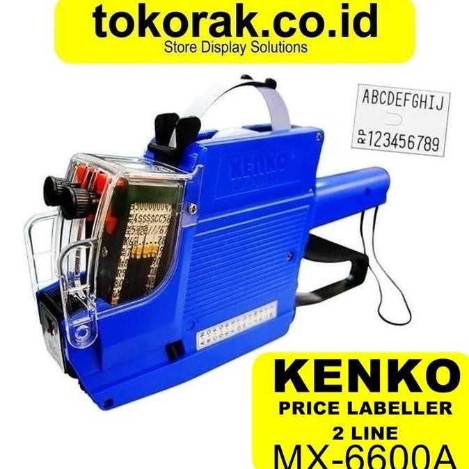 

Premium PRICE LABELLER MX-6600A KENKO MESIN ALAT LABEL HARGA 2 BARIS