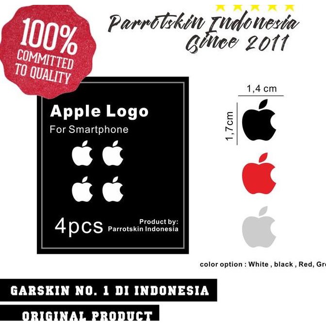 

Sticker Logo Apple / Iphone For Oppo Samsung Xiaomi Zenfone Dll