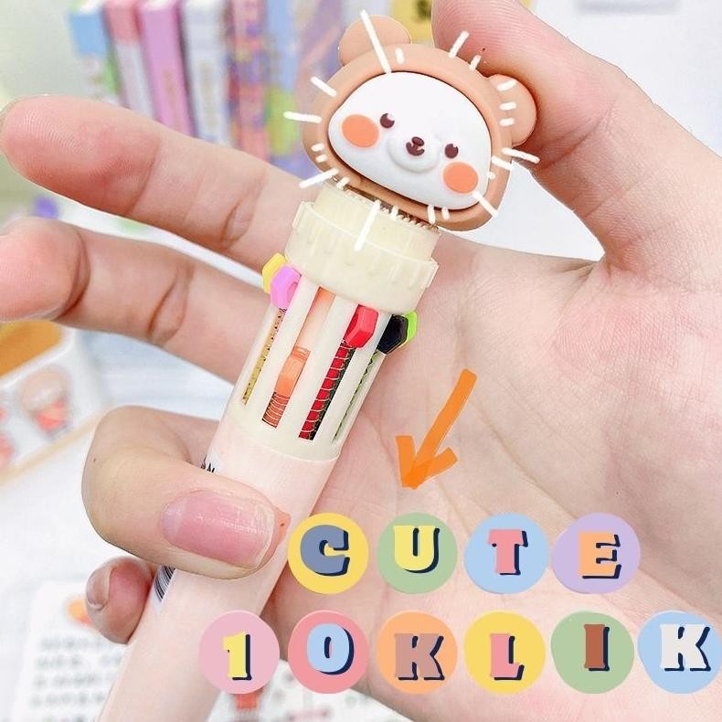 

Cuci Gudang Pen 10 Warna Cute/Pen Rainbow karakter PJO-86