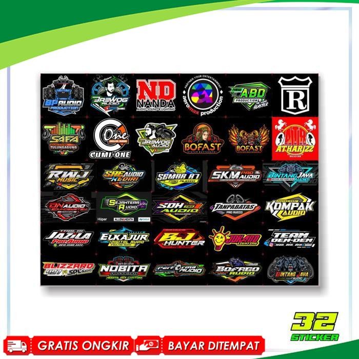 

9.9 STIKER SOUND SYSTEM VYNIL DOFF JERUK ANTI AIR - Isi 28/25/26/31/32 - Brewog Brengos k5 maximal HRJ Riswanda Viral Kekinian Terbaru 2025 PC-25