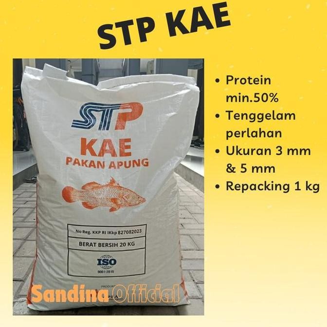STP KAE PAKAN PELET IKAN KOI KAKAP AIR TAWAR HIAS KARI HAKU