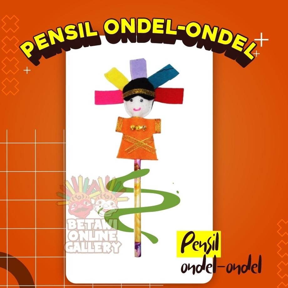 

Bisa COD Pensil Ondel-Ondel [ SATUAN ] QDS-32