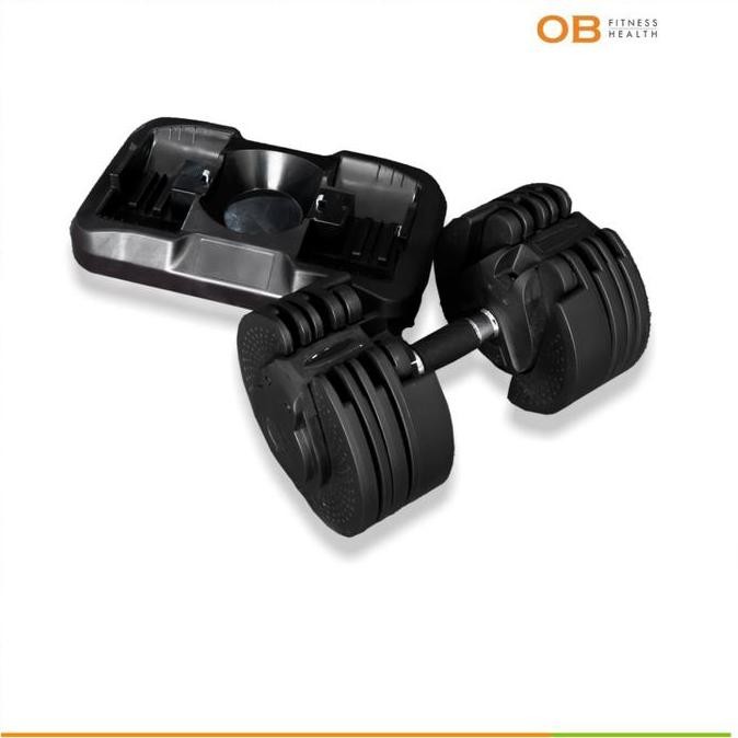 TERMURAH - Adjustable Dumbell 20 Kg OB FIT untuk Gym Fitness