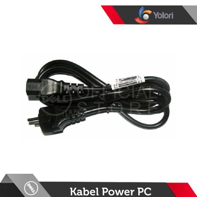 TERBARU - Dell Kabel Power Desktop PC / Monitor Original