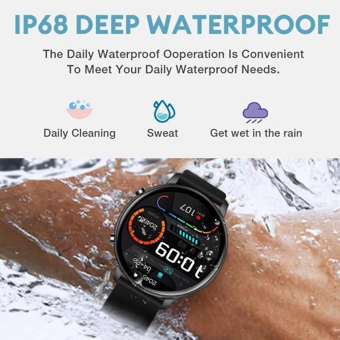 TERMURAH - Aolon Huafit Watch GTR SmartWatch Smart Watch Sports Fitness Heart Rate Blood Pressure wi