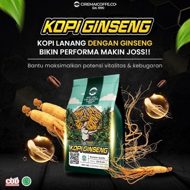 

Ready!! Kopi Ginseng Bubuk Cap Gunung Ciremai