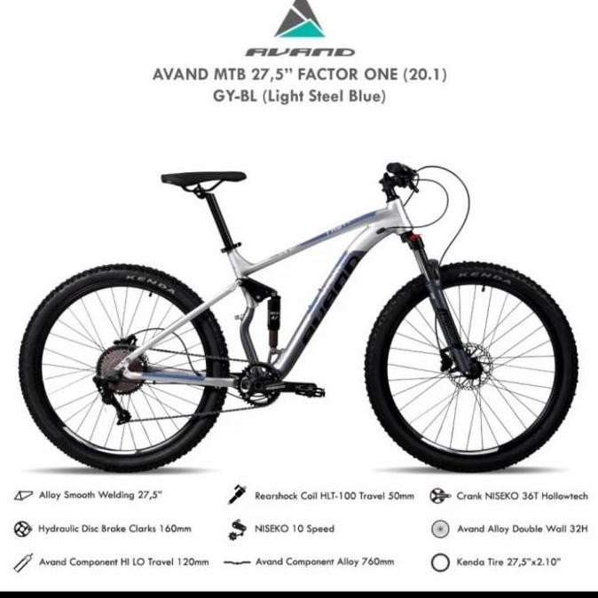 BEBAS ONGKIR - sepeda gunung MTB united avand factor one 27,5" rodanya
