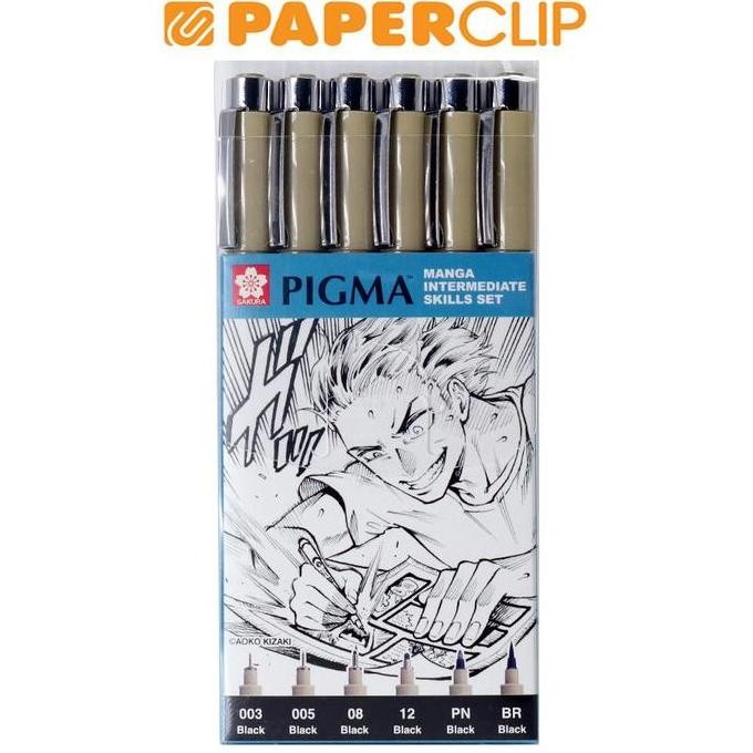 

NEW BALLPOINT SAKURA PIGMA MANGA XSDK-M6B SET 6