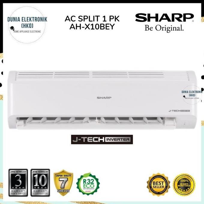 TERBARU - AC SHARP AH-X10BEY AHX10BEY X10BEY 1 PK Inverter Garuda Series R32 | ac sharp 1 pk inverte