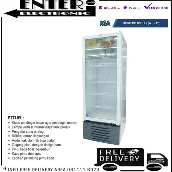 RSA AGATE 240 - SHOWCASE RSA DISPLAY COOLER LEMARI PENDINGIN AGATE240