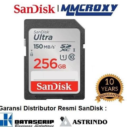 TERBARU - SanDisk Ultra SDXC Card class 10 256GB - SDCard 256GB