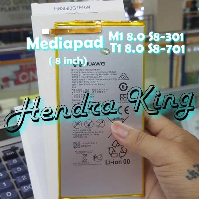 baterai huawe mediapad M1 HB3080G1EBC