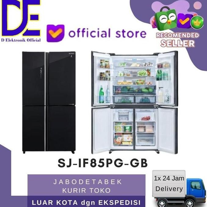 KULKAS SHARP SJ-IF85PG-GB MULTIDOOR QUEEN SERIES INVERTER SJ-IF85PB-SL