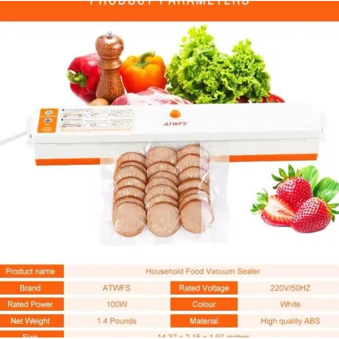 Lql-08 Vacum Sealer Mesin Pengemas Vakum Sealer Makanan Portabel (Gatuso)