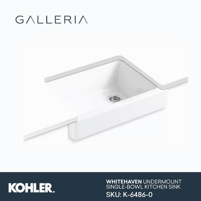 BEBAS ONGKIR - Kohler Whitehaven Kitchen Sink K-6486-0 / Kohler Bak Cuci Piring