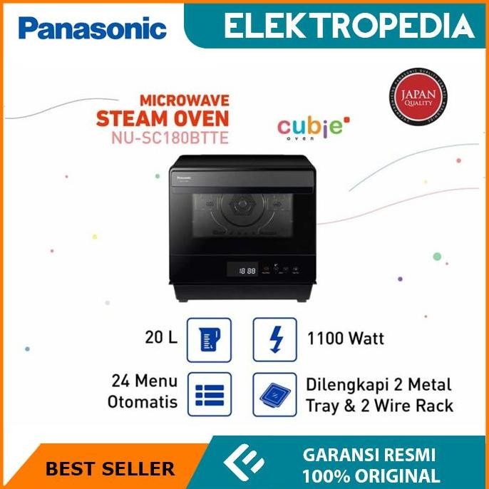 TERBARU - PANASONIC - Microwave Steam Oven Air Fryer Cubie NUSC180BTTE