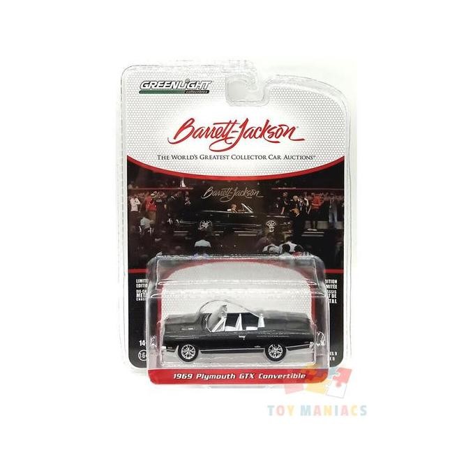 Greenlight 37250-D Plymouth GTX Convertible Black 1969 - Barrett JACKS
