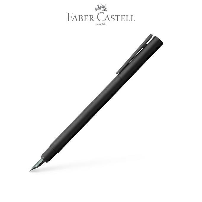 

TERBARU - Faber-Castell Neo Slim Fountain Pen M Black Matt, Black Chromed