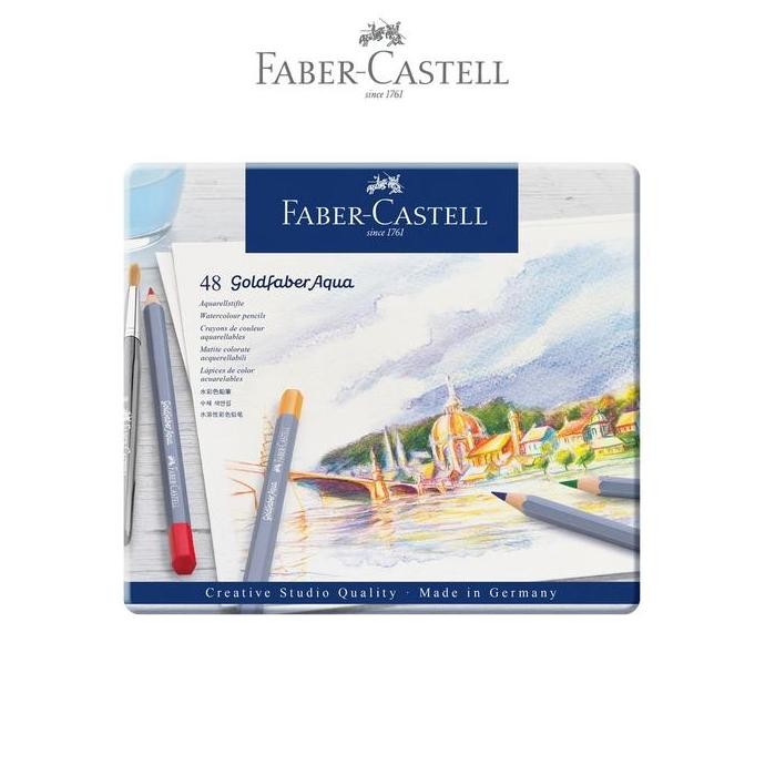 

TERBARU - Faber-Castell Creative Studio Gold Faber Pencil AquaTin of 48