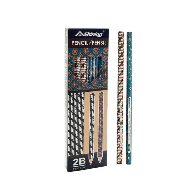 

TERBARU - Shining Pensil 2B Batik ( SB-2100 )- 12 LUSIN/ 144 PCS