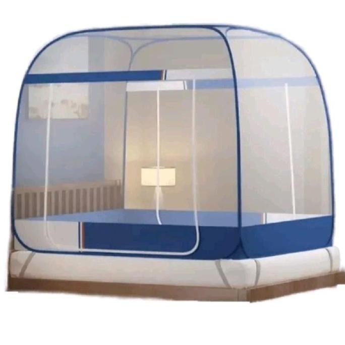 Kelambu Kotak Tenda Lipat Jumbo Ukuran 200X200 Cm Anti Nyamuk Nyaman Portabel Selambu Lipat Dewasa P