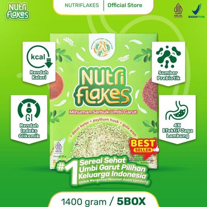 

Sereal Nutriflakes Paket 5 Box Sereal Asam Lambung