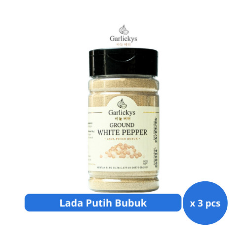 

GARLICKYS Lada Putih Bubuk Premium Quality 50gr x 3 pcs