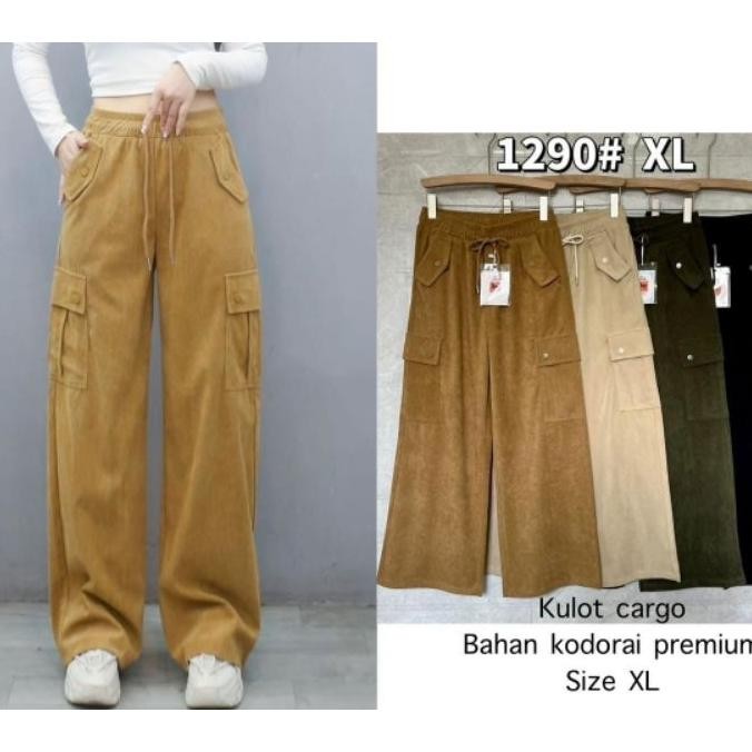 New Series Celana Kulot Cargo Codoray By Good Celana Wanita Kulot Kodoray 1290 Xl 3290 3Xl 5290 5Xl 