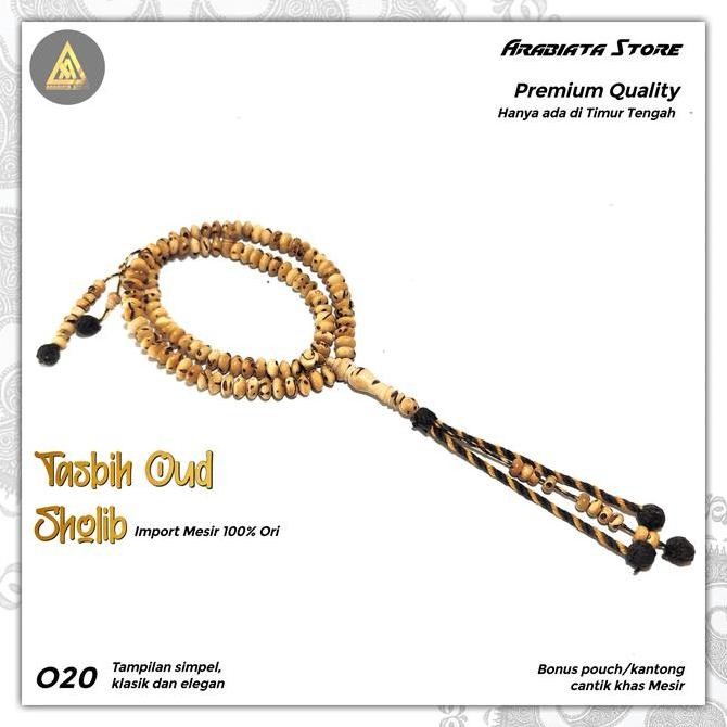 Tasbih Oud Shalib Afrika Asli 10 Mm