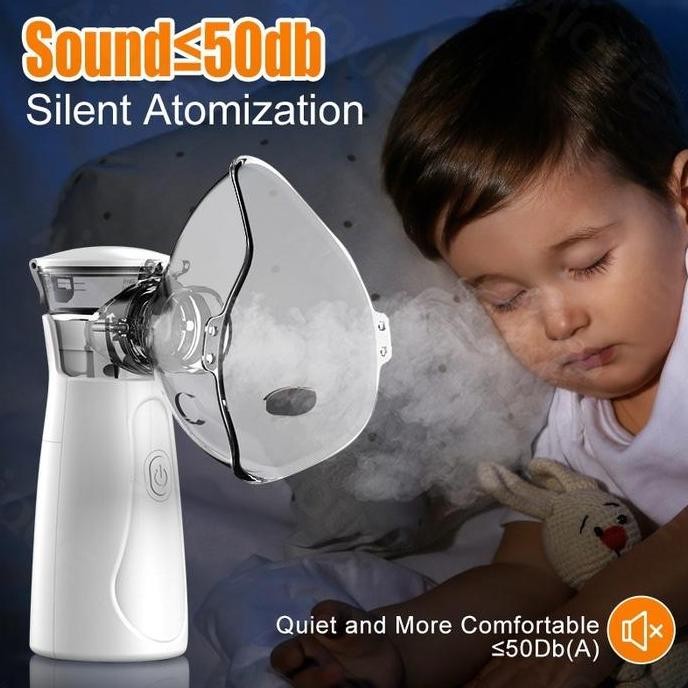 Momwell N1 Nebulizer Portable Alat Nebulizer Anak Untuk Terapi Pernafasan Nebulizer Asma For Kids Ob