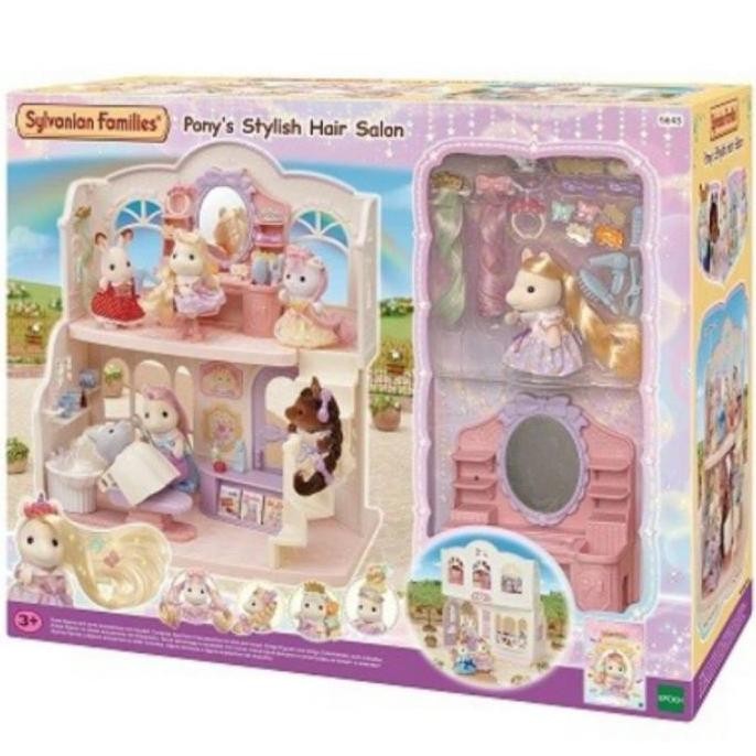 Mainan Boneka Sylvanian Families Pony's Stylish Hair Salon
